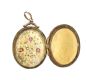 ANTIQUE 9CT GOLD FRONT AND BACK CRYSTAL-SET LOCKET at Ross's Online Art Auctions