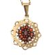 9CT GOLD GARNET PENDANT AND CHAIN at Ross's Online Art Auctions