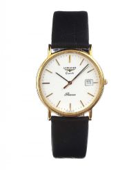 LONGINES PRESENCE GOLD-PLATED GENT'S WRIST WATCH at Ross's Online Art Auctions