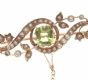 EDWARDIAN 10CT GOLD SEED PEARL AND PERIDOT BROOCH at Ross's Online Art Auctions