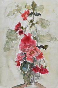 STILL LIFE, ROSES IN A VASE by Gerard Dillon at Ross's Online Art Auctions
