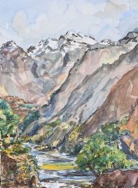 IMLIL VALLEY, MOROCCO by Coralie de Burgh Kinahan at Ross's Online Art Auctions