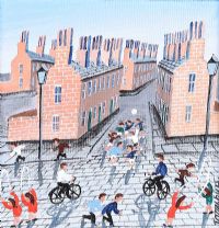 RED ROW by John Ormsby at Ross's Online Art Auctions
