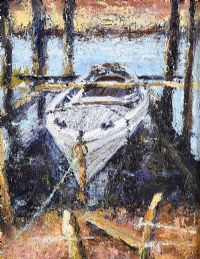 THE BOAT HOUSE, GLENVEAGH NATIONAL PARK by Jim Holmes at Ross's Online Art Auctions