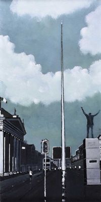 DUBLIN CITY GENERAL POST OFFICE & SPIRE by Sean Lorinyenko at Ross's Online Art Auctions