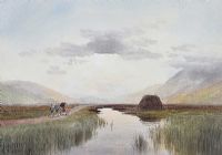 HEADING HOME WITH THE TURF by Joseph William Carey RUA at Ross's Online Art Auctions