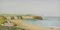 WHITEPARK BAY, COUNTY ANTRIM by George D. Livingston at Ross's Online Art Auctions