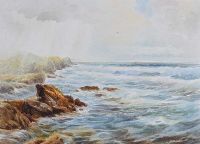 ROCKY COAST by H.M. Hanna at Ross's Online Art Auctions