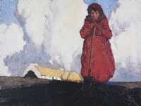 THE POTATO DIGGER by Paul Henry RHA at Ross's Online Art Auctions