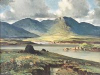 TURF STACKS, DONEGAL by Maurice Canning Wilks ARHA RUA at Ross's Online Art Auctions