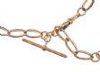 ANTIQUE 9CT GOLD WATCH CHAIN WITH HARDSTONE-SET SWIVEL FOB at Ross's Online Art Auctions