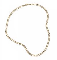9CT GOLD CURB-LINK CHAIN at Ross's Online Art Auctions