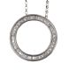 18CT WHITE GOLD DIAMOND 'CIRCLE OF LIFE' PENDANT AND CHAIN at Ross's Online Art Auctions