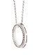 18CT WHITE GOLD DIAMOND 'CIRCLE OF LIFE' PENDANT AND CHAIN at Ross's Online Art Auctions