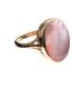 9CT GOLD RING SET WITH MOTHER-OF-PEARL at Ross's Online Art Auctions
