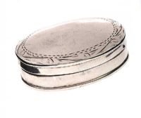 ENGRAVED STERLING SILVER PILL BOX at Ross's Online Art Auctions