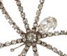 SILVER-TONE SPIDER BROOCH SET WITH CRYSTAL at Ross's Online Art Auctions