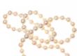 LONG STRAND OF CULTURED PEARLS WITH A 9CT GOLD BOW CLASP at Ross's Online Art Auctions