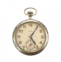 ELGIN SILVER GENT'S OPEN-FACE POCKET WATCH at Ross's Online Art Auctions