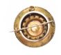 VICTORIAN GOLD-PLATED BROOCH at Ross's Online Art Auctions