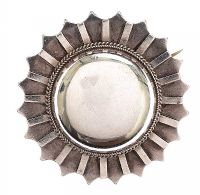 VICTORIAN SILVER MOURNING BROOCH at Ross's Online Art Auctions