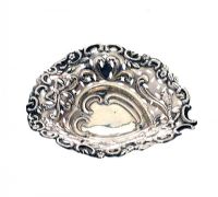 SILVER HEART SHAPE DISH at Ross's Online Art Auctions
