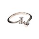STERLING SILVER 'INITIAL' RING SET WITH CUBIC ZIRCONIA at Ross's Online Art Auctions