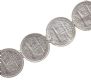 SILVER BAR BROOCH SET WITH ARABIC COINS at Ross's Online Art Auctions