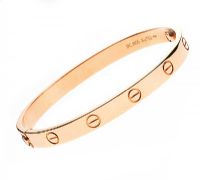 CARTIER 18CT GOLD 'LOVE' BANGLE at Ross's Online Art Auctions