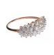 9CT ROSE GOLD CUBIC ZIRCONIA SET DRESS RING at Ross's Online Art Auctions