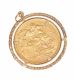 9CT GOLD MOUNTED FULL-SOVEREIGN at Ross's Online Art Auctions