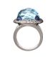 18CT WHITE GOLD BLUE TOPAZ, SAPPHIRE AND DIAMOND DRESS RING at Ross's Online Art Auctions