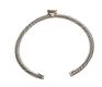 DAVID YURMAN STERLING SILVER AND 18CT GOLD DIAMOND-SET BANGLE at Ross's Online Art Auctions