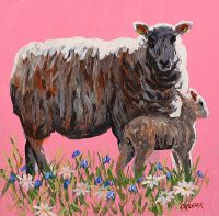 SHEEP & LAMB by Ronald Keefer at Ross's Online Art Auctions