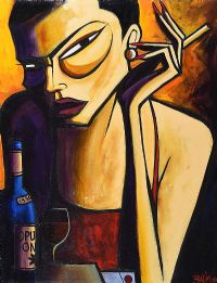 THE WOMAN OF PARIS by Terry Bradley at Ross's Online Art Auctions