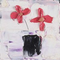 STILL LIFE, PINK FLOWERS by Colin Flack at Ross's Online Art Auctions