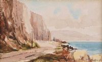 THE ANTRIM COAST ROAD by Rowland Hill RUA at Ross's Online Art Auctions