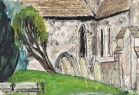 THE CHURCH YARD by Evie Hone HRHA at Ross's Online Art Auctions