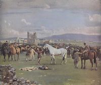 KILKENNY HORSE FAIR by Sir Alfred James Munnings KCVO at Ross's Online Art Auctions