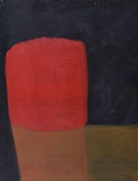 RED, OCHRE & BLACK 1963 by Deborah Brown HRUA at Ross's Online Art Auctions