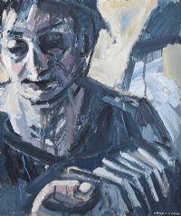 THE CONCERTINA PLAYER by Colin Davidson RUA at Ross's Online Art Auctions