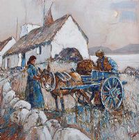 THE SEAWEED CART by J.P. Rooney at Ross's Online Art Auctions