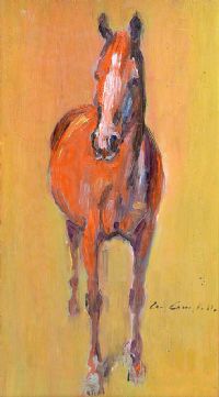 ORANGE HORSE by Con Campbell at Ross's Online Art Auctions