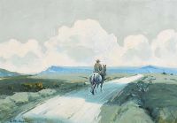 ON THE ROAD HOME by Charles McAuley at Ross's Online Art Auctions