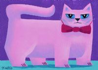 PINK THE CAT by Graham Knuttel at Ross's Online Art Auctions