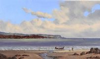 LANDING THE CATCH, NEAR MOVILLE, COUNTY DONEGAL by David Overend at Ross's Online Art Auctions