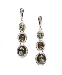 CRYSTAL DROP EARRINGS at Ross's Online Art Auctions