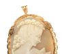18CT GOLD MOUNTED CAMEO BROOCH at Ross's Online Art Auctions