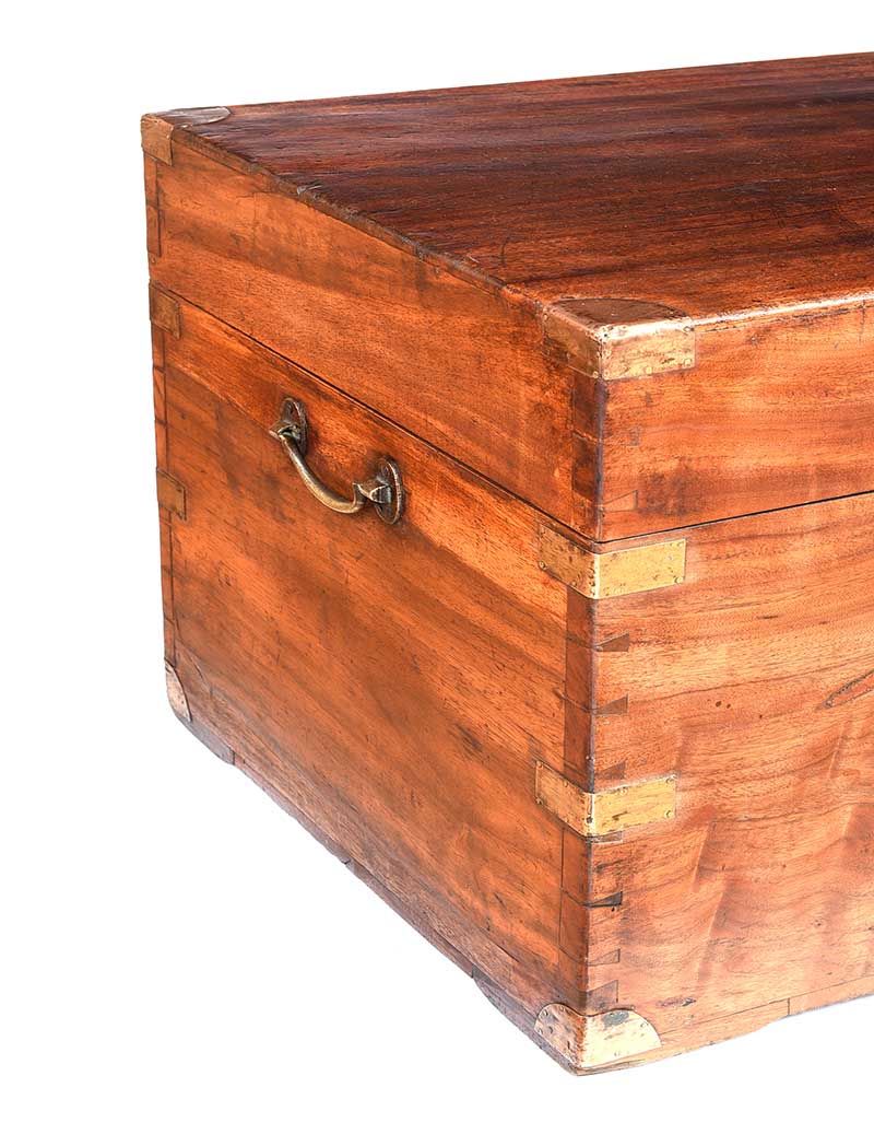 CAMPH0R WOOD CAMPAIGN TRUNK at Ross's Online Art Auctions