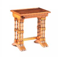 BEVAN AND FUNNELL YEW WOOD NEST OF TABLES at Ross's Online Art Auctions
